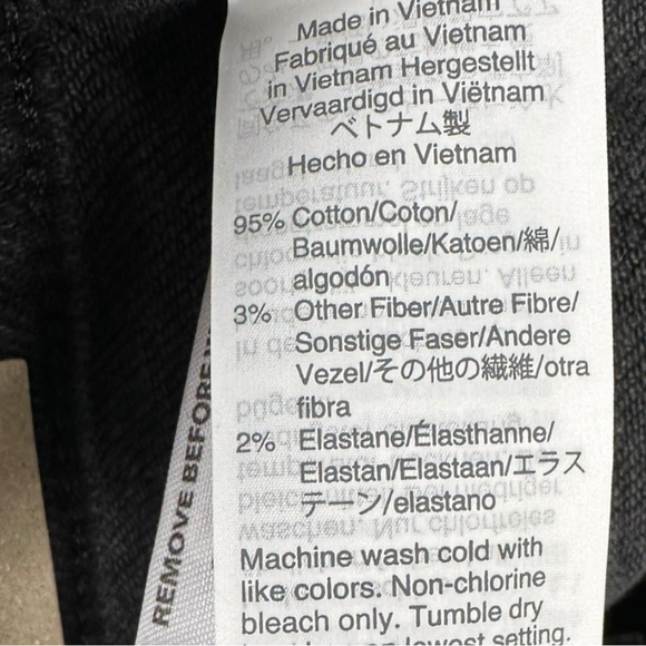 NWT Madewell Petite 10” High Rise Starkey Wash Black Skinny Denim Jeans 23P - Picture 8 of 10